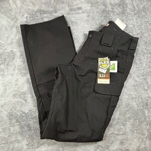 5.11 Tactical Women Stryke Pants Black Flex-Tac Ripstop Size 10 Long 64384